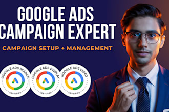 setup and manage your google ads PPC campaign adwords