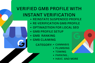 do verified gmb profile listing with pin drop instant verification