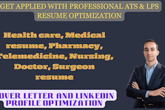 write a healthcare, medical, pharmacy, or telemedicine application resume
