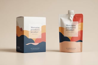 design creative box, pouch and label packaging design