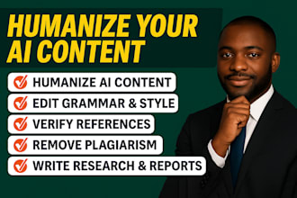 add a human touch to chatgpt,  humanize ai content, rewrite, report writing,