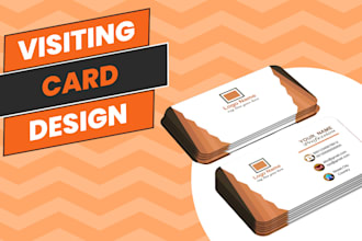 professional and unique visiting card design for your business