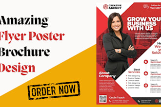 create pamphlet digital business flyer brochure leaflet design poster  marketing