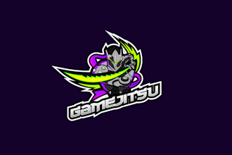 design vibrant video game sports coaching logo