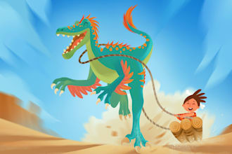 design awesome upcoming children book logo