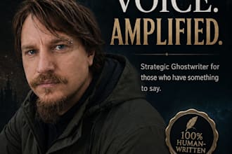 be your strategic ghostwriter for content, storytelling, and brand voice