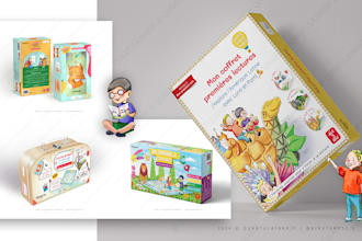 make 2d 3d box design packaging for game boards or card game
