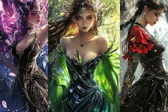 draw realistic fantasy characters
