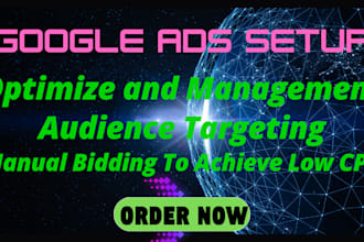 setup, manage and optimize google ads PPC adwords campaign, performance max ads