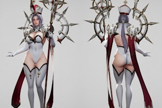 do 3d game character, 3d game model, 3d character, 3d game assets