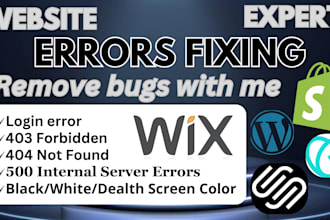 fix wordpress issues, shopify, wix coding, crs errors, txt file malware, bug fix
