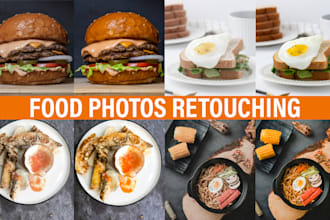 do food photo editing and retouching lightroom photoshop