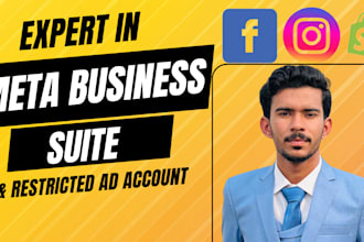 be your meta ads expert , meta issues expert and fixing ad account
