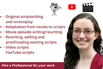 write intriguing screenplay, movie script , film TV, film script, screenwriting