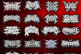 design a logo for your heavy metal or hardcore band