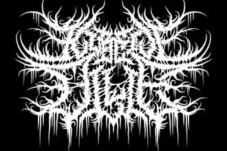 make brutal death metal, deathcore, black metal band logo