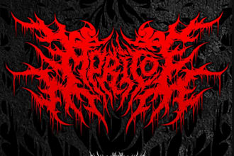 make a destructive grind metal logo