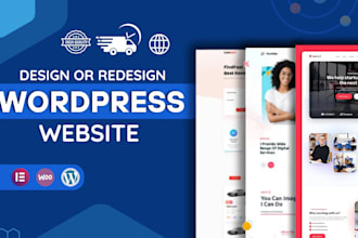design or redesign wordpress business website, revamp wordpress website