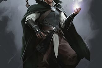 make a dnd character art and dnd character art