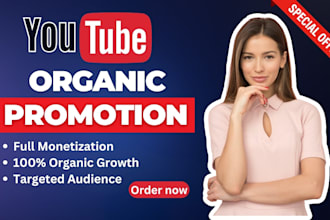 do organic youtube promotion with targeted ads  backlinks