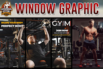 do custom window graphic design,shopfront design, storefront or vinyl stickers