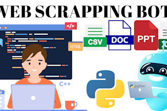 do web scraping bot, discord scraping bot, python scraping bot, email bot