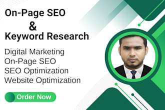 provide professional on page SEO and keyword research