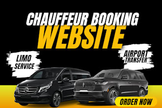 design limousine, chauffeur and taxi booking website