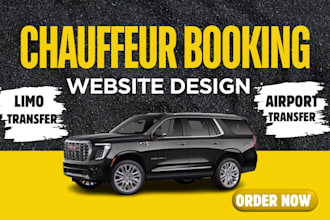 design limousine, chauffeur and taxi booking website