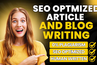 deliver well researched SEO optimized blog posts and articles for you