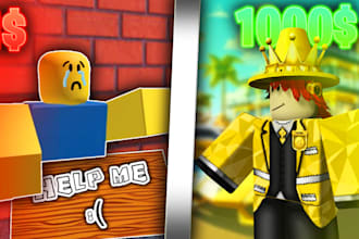 create a roblox thumbnail for your youtube channel