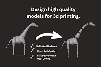 design high quality models and objects for 3d printing