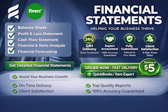 prepare financial statements, income statement and profit or loss