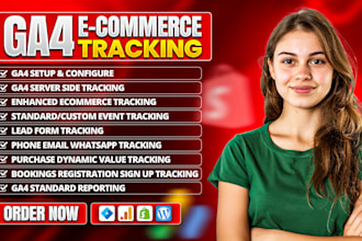 set up fix ga4 enhanced ecommerce tracking for leads sales conversion with gtm