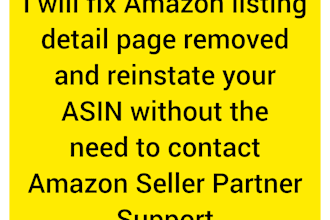 fix amazon detail page removed issue and activate your asin