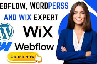 design or redesign webflow website wordpress website wordpress to webflow or wix