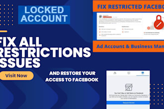 fix issue with fb marketplace lock facebook account fix fb meta ad fb shop issue