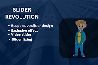 design responsive slider revolution and fix slider