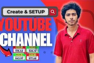 create youtube channel with logo, banner, intro, outro, SEO