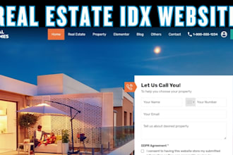 build real estate website, real estate landing page, idx mls website