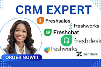 setup freshworks, zendesk freshsales, freshdesk, freshchat virtual assistatant