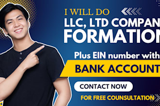 register USA llc and UK ltd company registration ein number and banks
