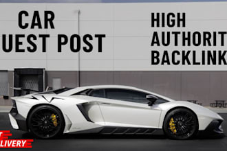 write publish car guest post, authority backlinks, SEO
