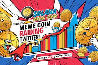 memecoin raiding solana memecoin promotion solana meme coin twitter raiding