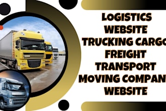 build logistics website trucking cargo freight transport moving company website
