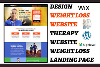 design weight loss website therapy website weight loss landing page weight loss