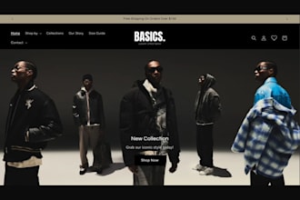 build clothing shopify store clothing website fashion store clothing brand store