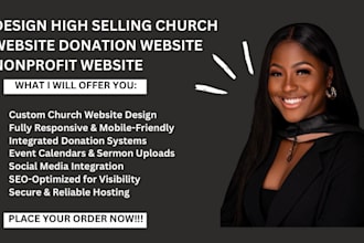 design responsive church website ministry website nonprofit charity website