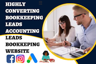 generate bookkeeping leads accounting leads mca leads bookkeeping website