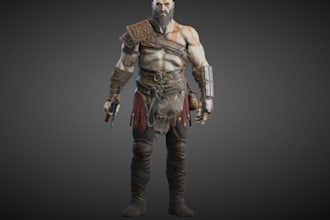 stylized3d armor character, human photo to 3d model, blender rig, ue5 animazed3d